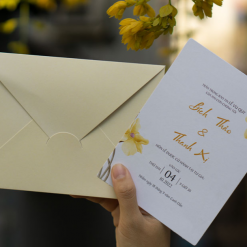 [Giá Xưởng] Thiệp Cưới Truyền Thống Đơn Giản Tinh Tế  Mẫu A0001